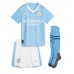 Manchester City Erling Haaland #9 Replik Heimtrikot Kinder 2023-24 Kurzarm (+ Kurze Hosen)